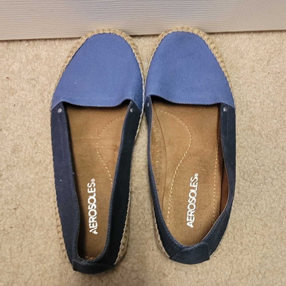 Aerosoles Women's Blue Espadrille Flats